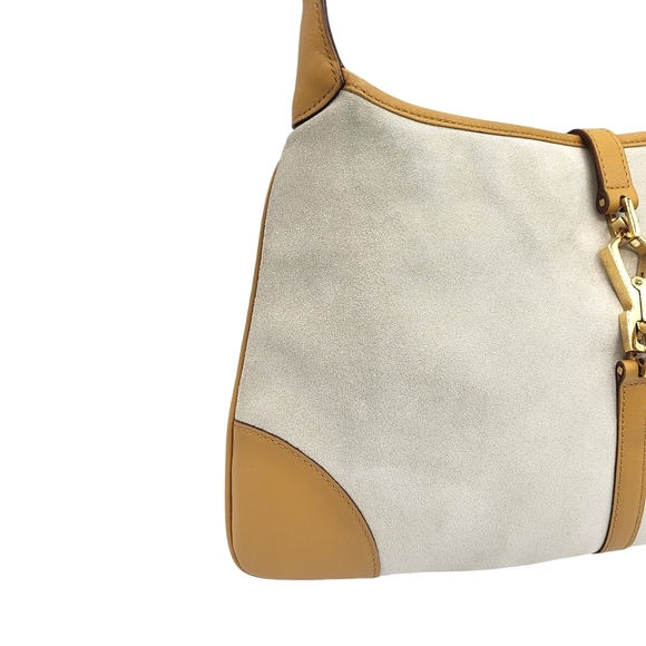 SOLD! Gucci Jackie Hobo Bag with Bamboo Handle Suede Leather - Picture 11 of 15